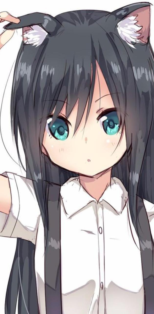 Kawaii Kitty Girl Wallpapers Wallpaper Cave