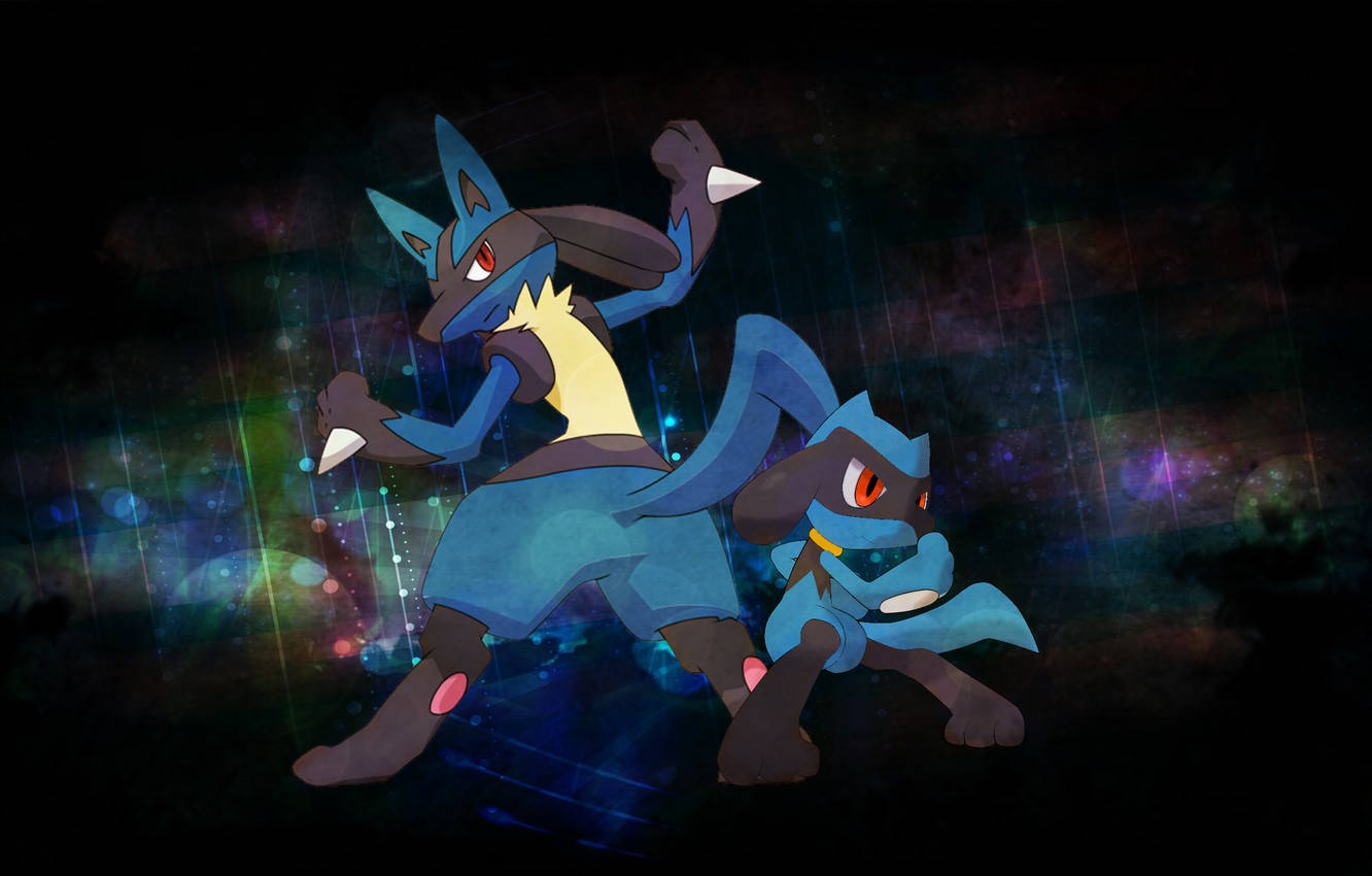 Download Lucario And Riolu Wallpaper