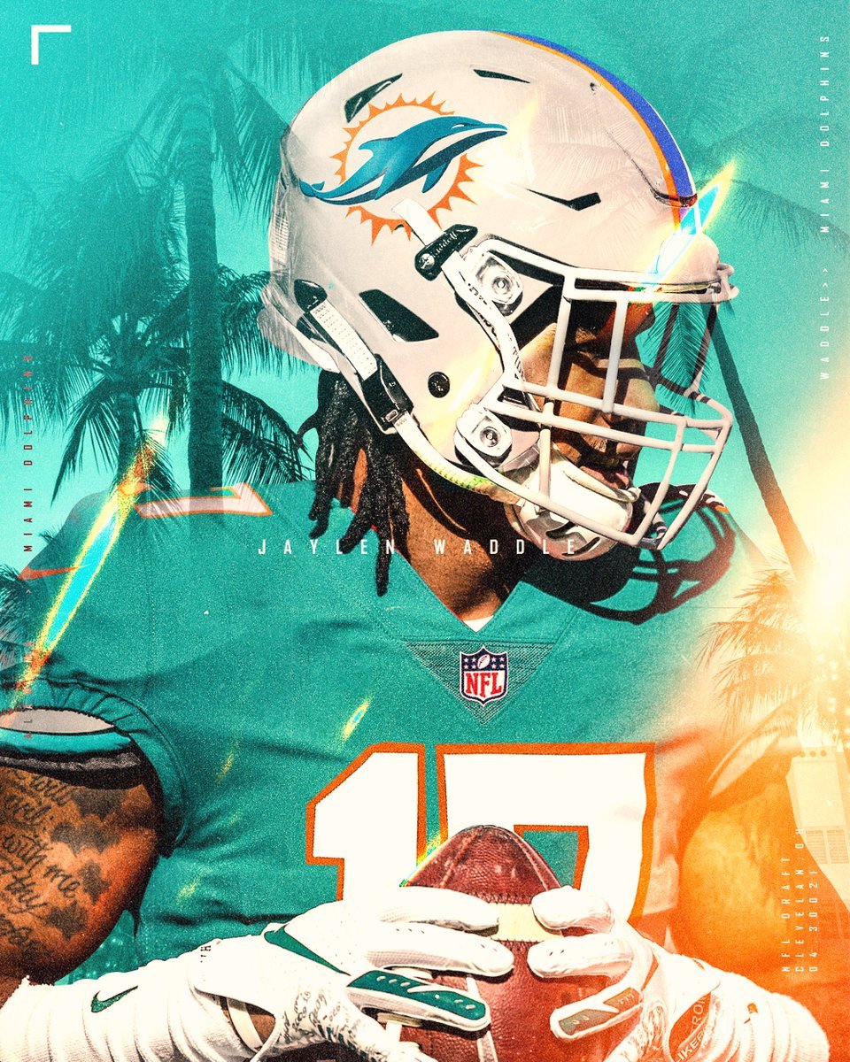 Sil 2nd ever jersey swap as Jaylen Waddle joins the Miami Dolphins! #nfl #smsports #draftday