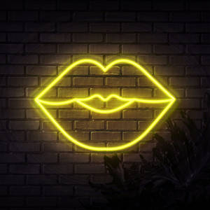 Download Stay Gold Signage Neon Yellow Led Wallpaper