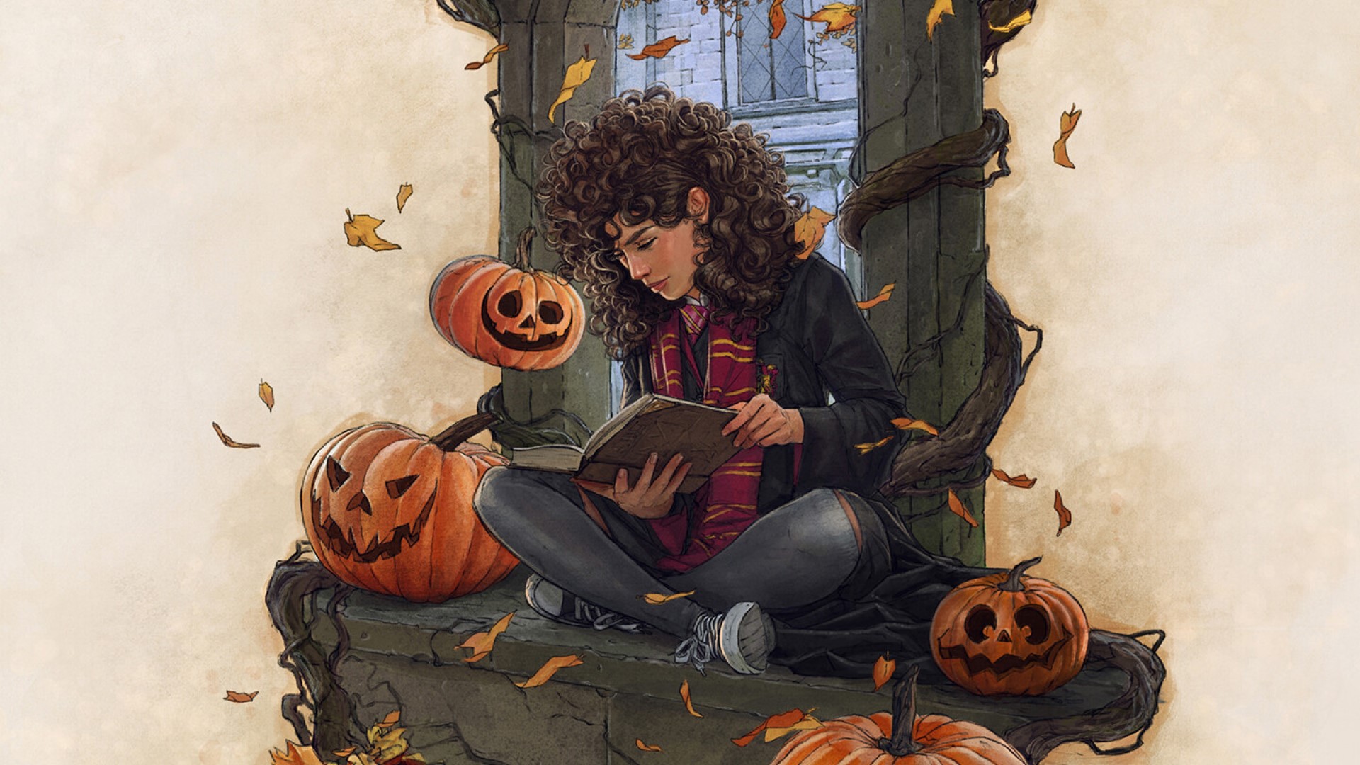 Hermione Halloween Fan Art [1920 x 1080]