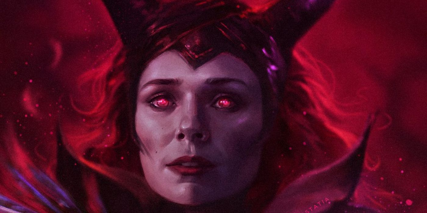 Scarlet Witch Meets Disney's Maleficent in Stunning Halloween Fan Art