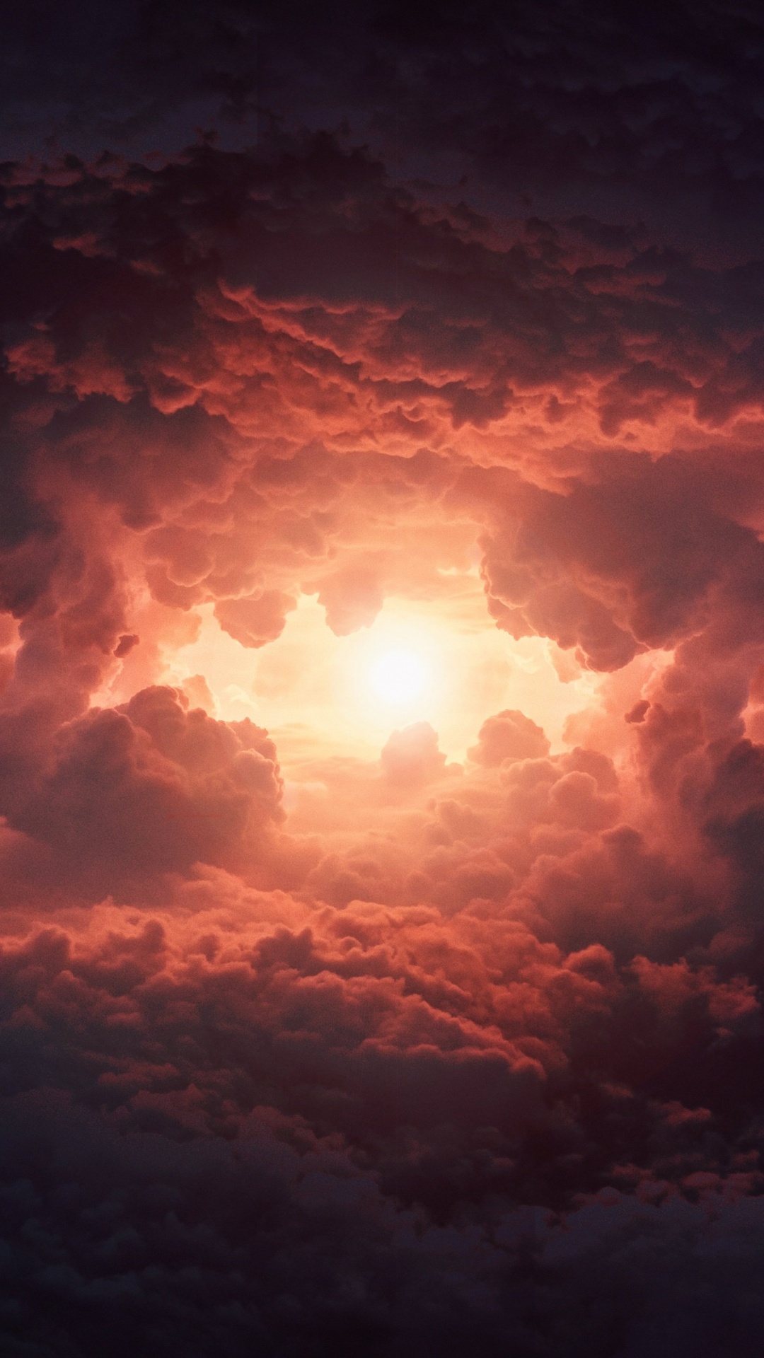 Cumulus clouds Wallpaper 4K, Storm, Dark clouds, Sun light, Extreme Weather, Nature