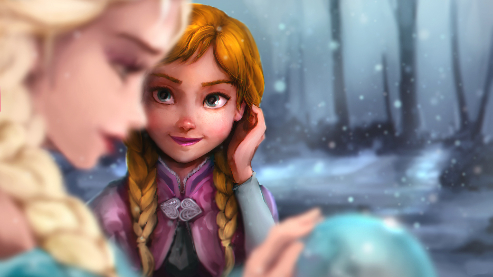 Elsa And Anna Background