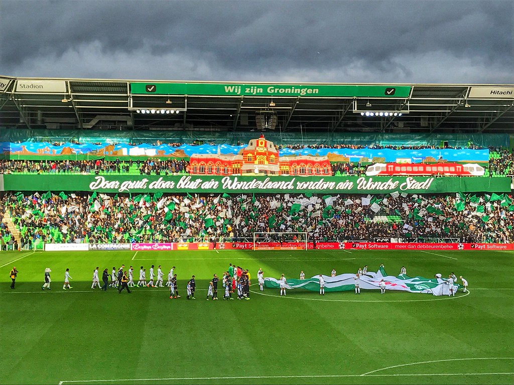 FC Groningen Heerenveen 2 0 Tifo Sfeeractie