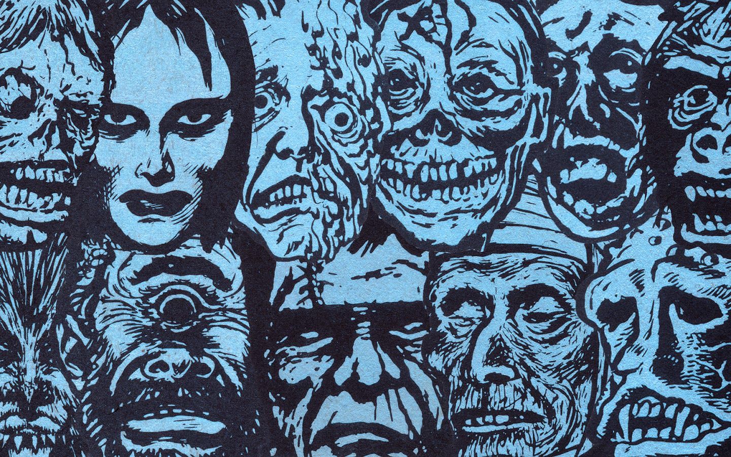 Vintage Horror Comic Wallpaper