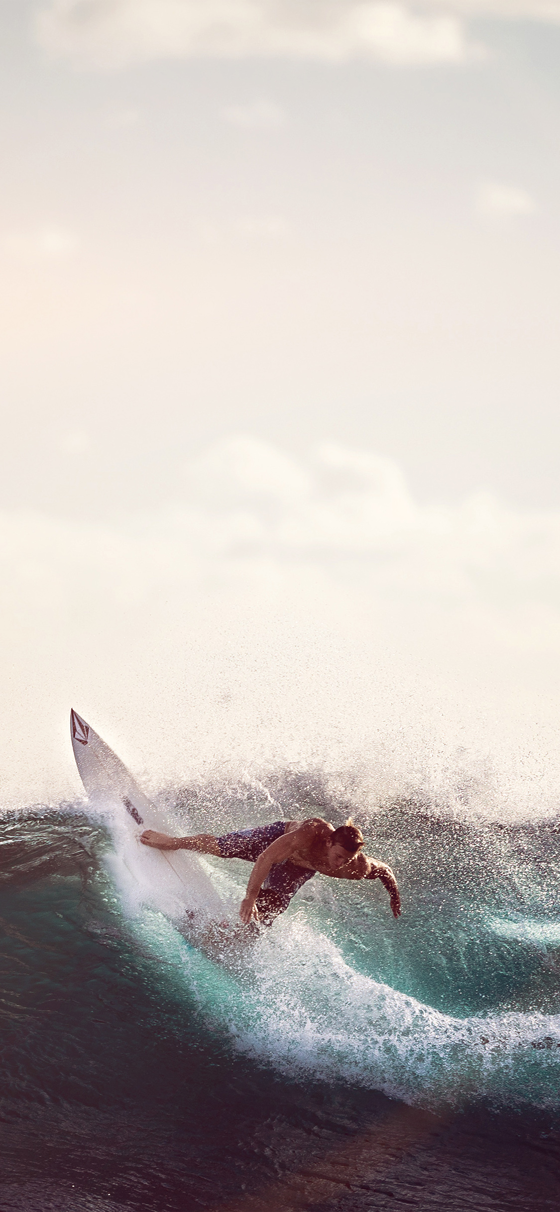 iPhone X wallpaper. sea wave sports summer man flare