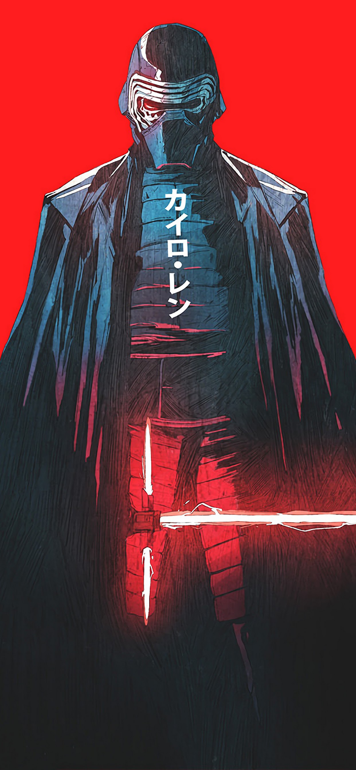Kylo Ren Lightsaber Star Wars Sci Fi 4K Wallpaper