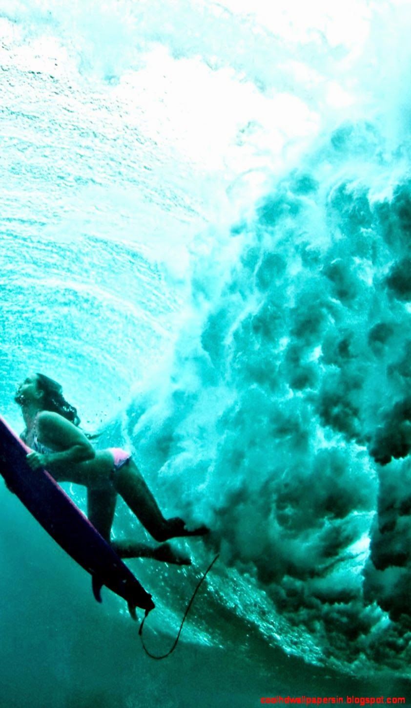 Surfing iPhone Wallpaper