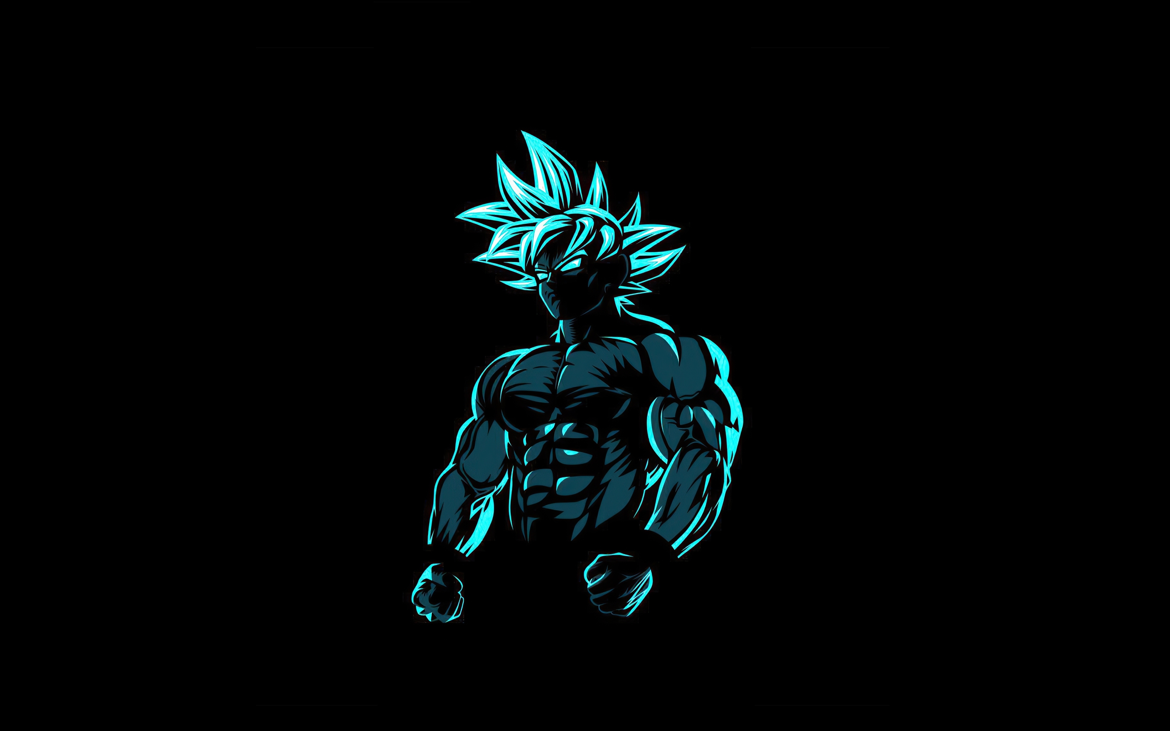 Download 3840x2400 anime, minimal & dark, beast goku 4k wallpaper, 4k, ultra HD 16:10 wallpaper, 3840x2400 HD image, background, 25509