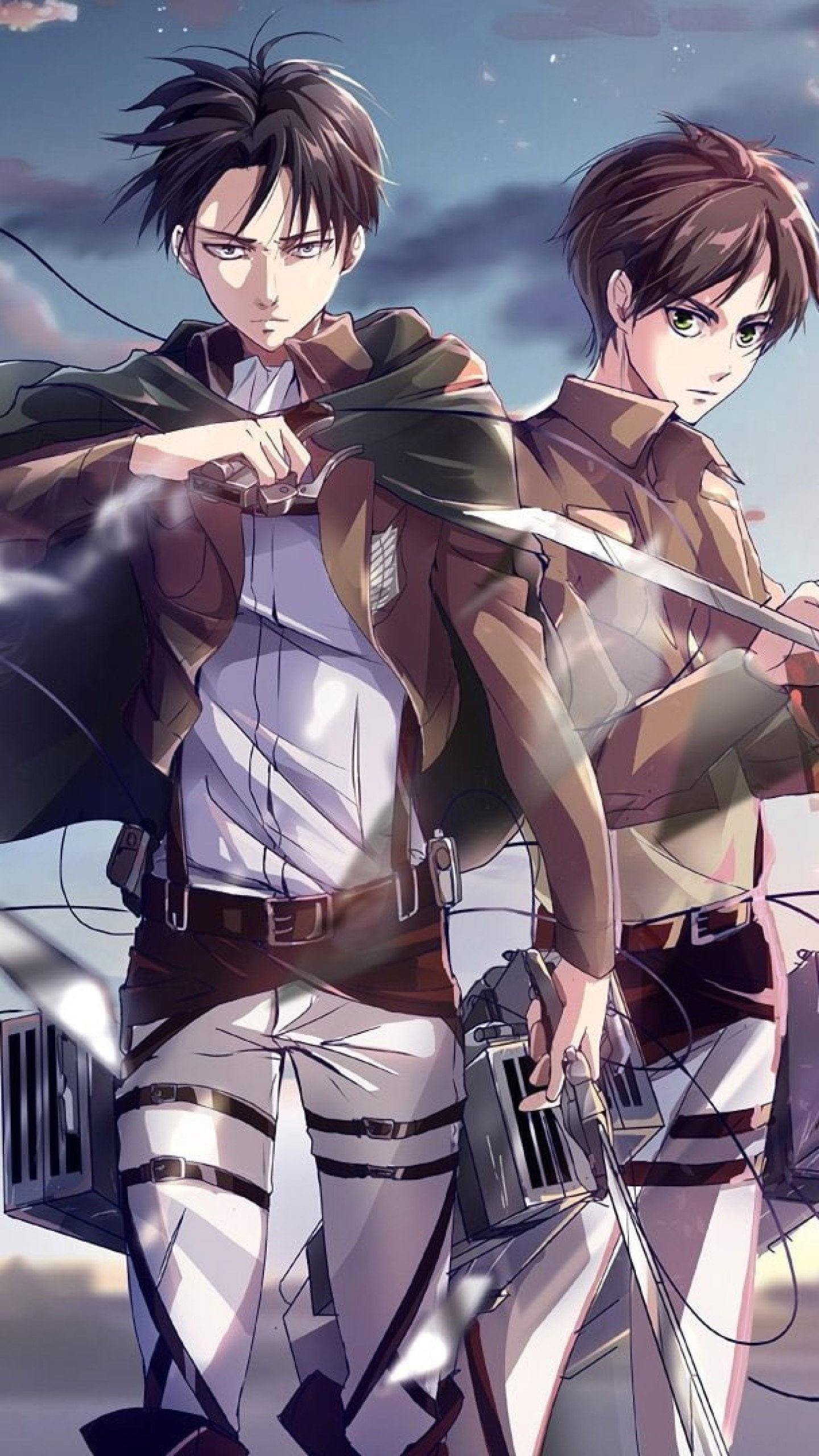 Wallpaper Anime, Attack On Titan, Eren Yeager, Levi • Wallpaper For You
