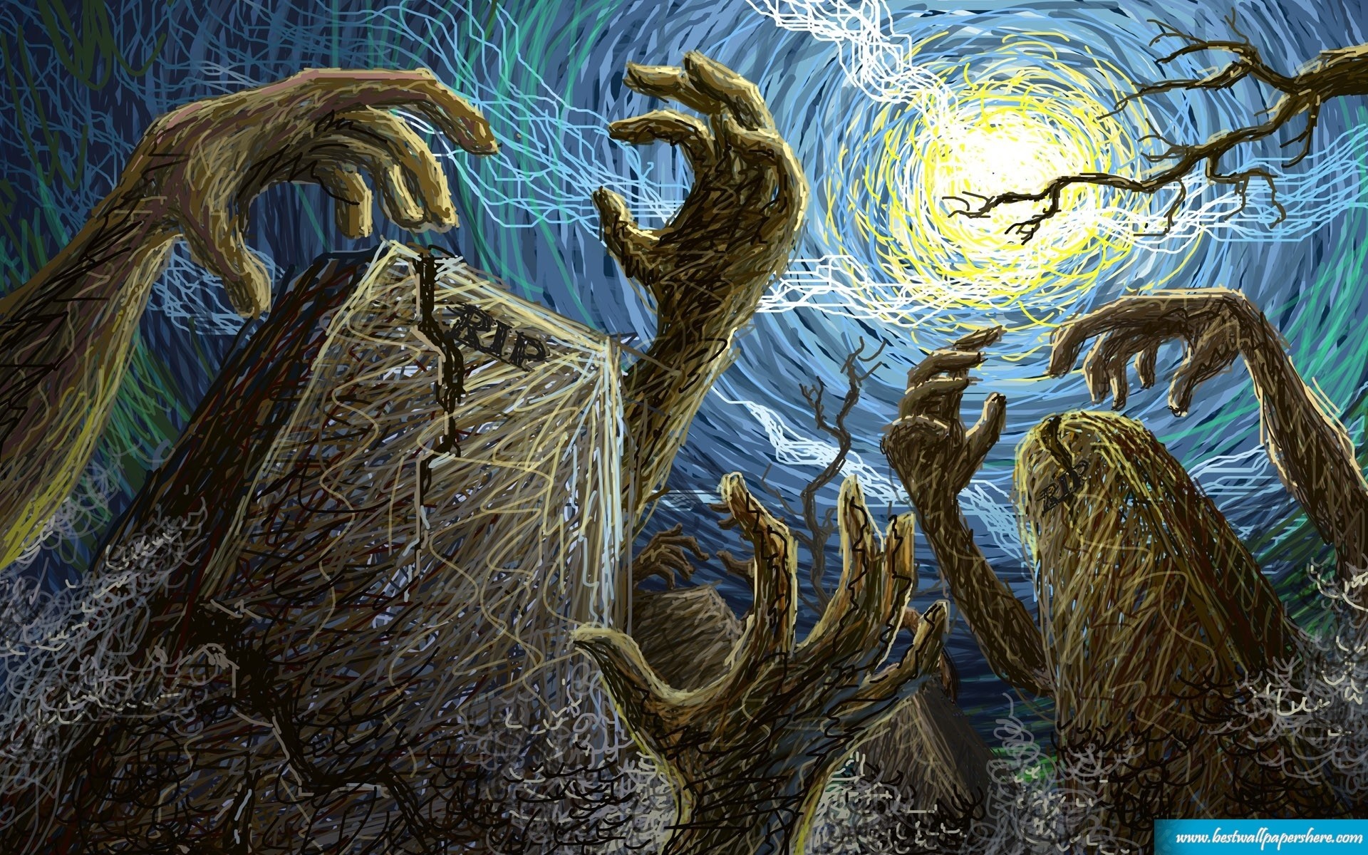 Scary Zombie Wallpaper