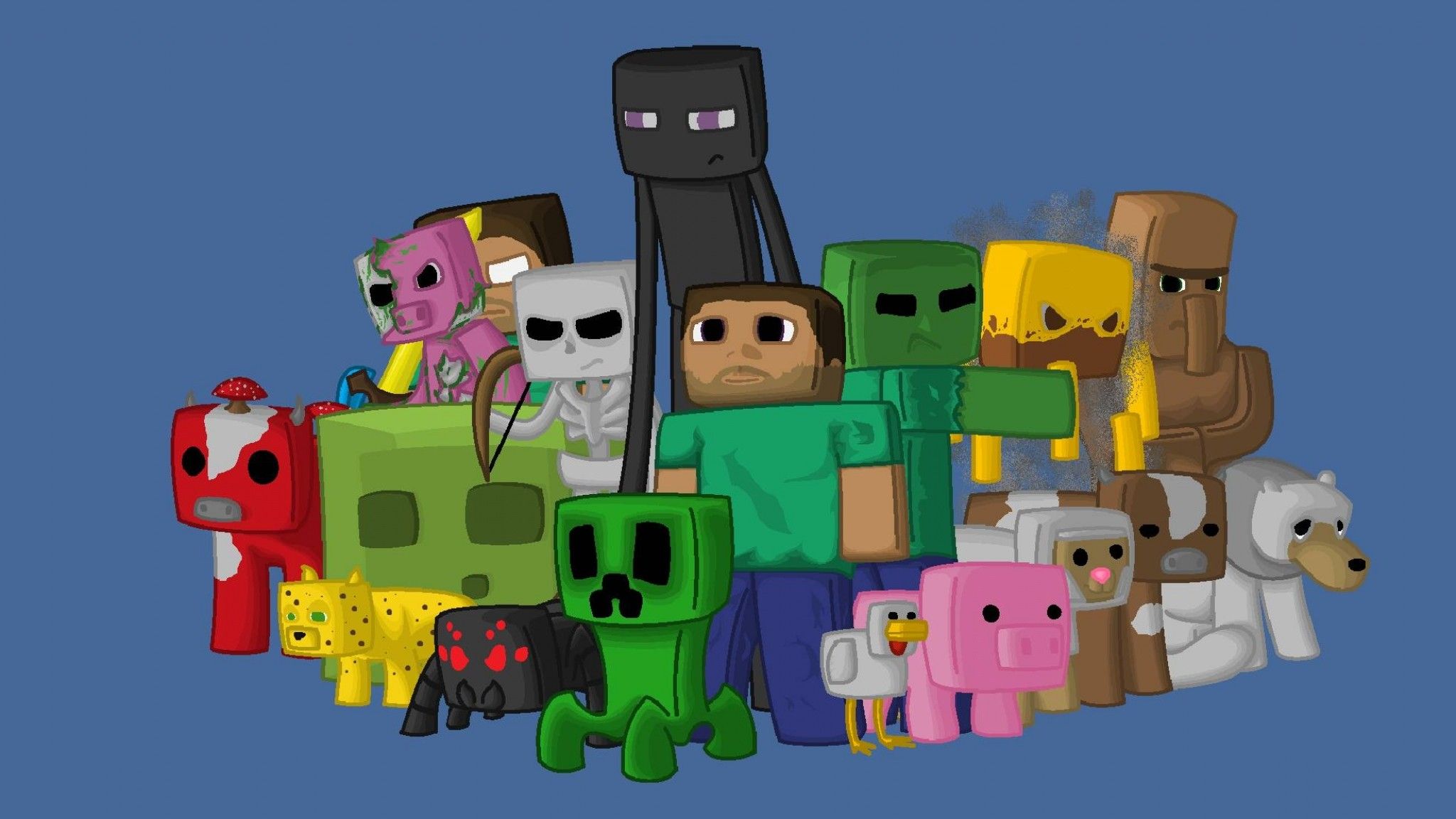 Preview wallpaper minecraft, characters, game, pixels, java 2048x1152. Minecraft wallpaper, Gaming wallpaper, Gaming wallpaper hd