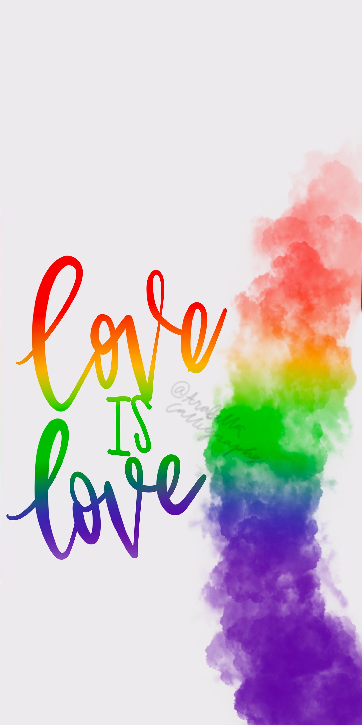 Love is Love Gay Pride iPhone Wallpaper