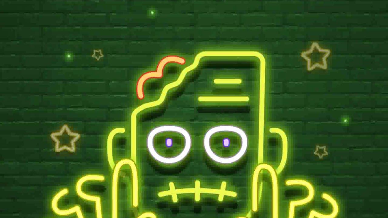 Neon Halloween Wallpaper