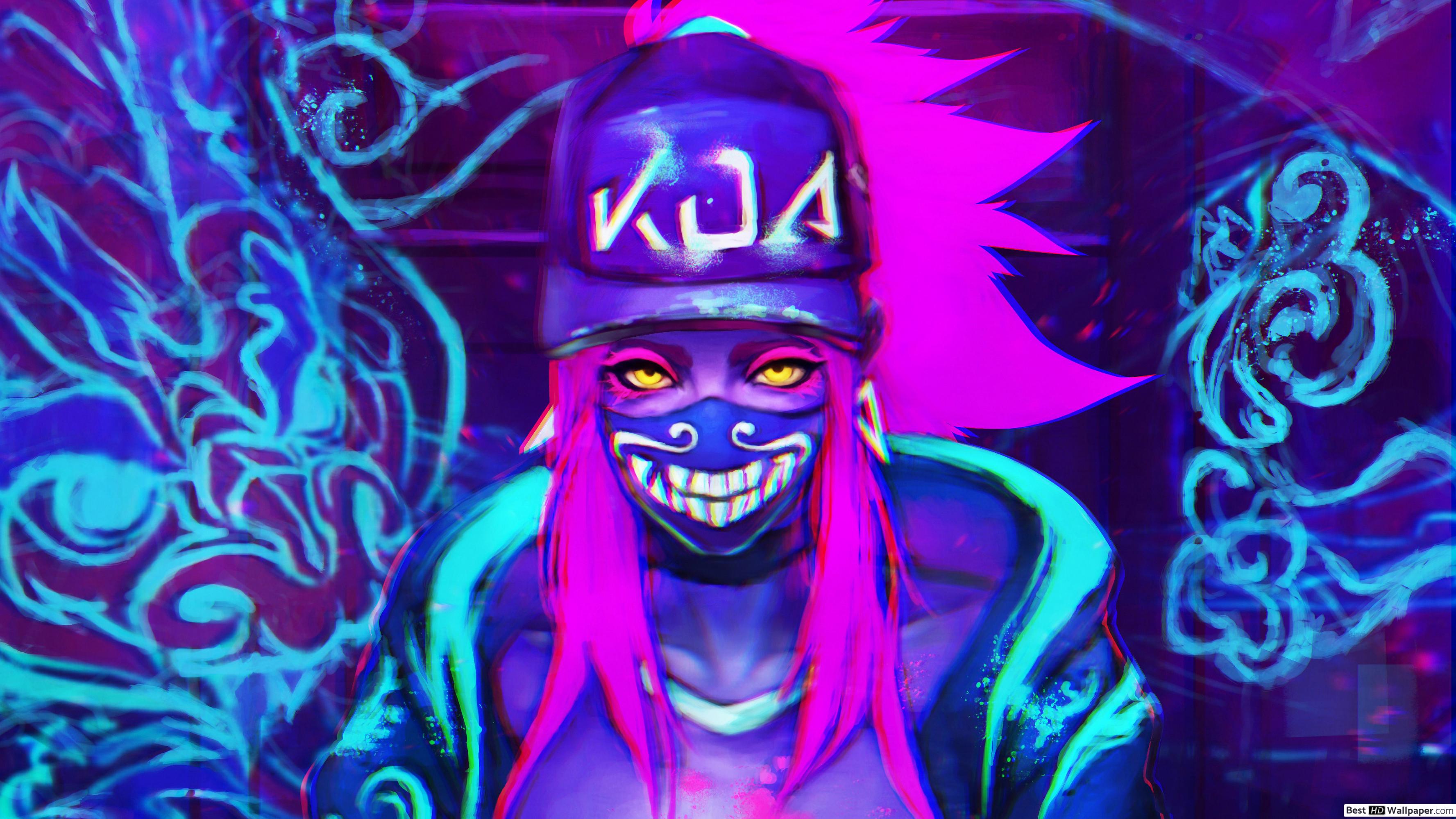 Neon Halloween Wallpaper