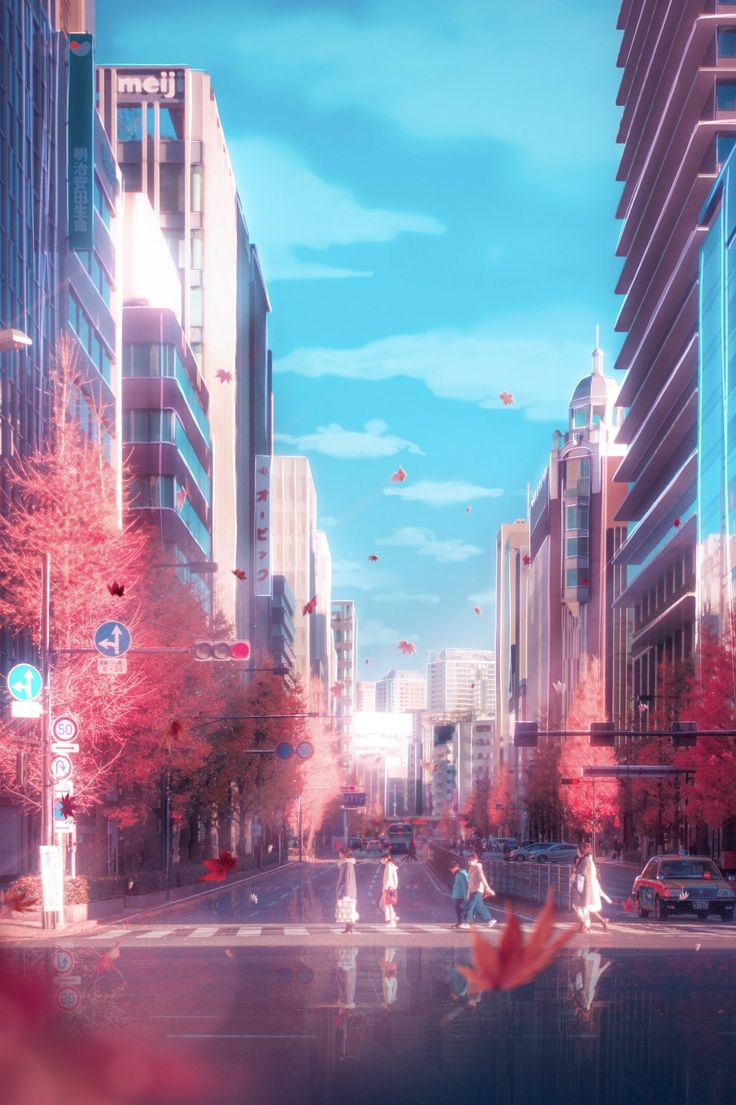 Twitter. Anime city, Scenery background, Scenery wallpaper