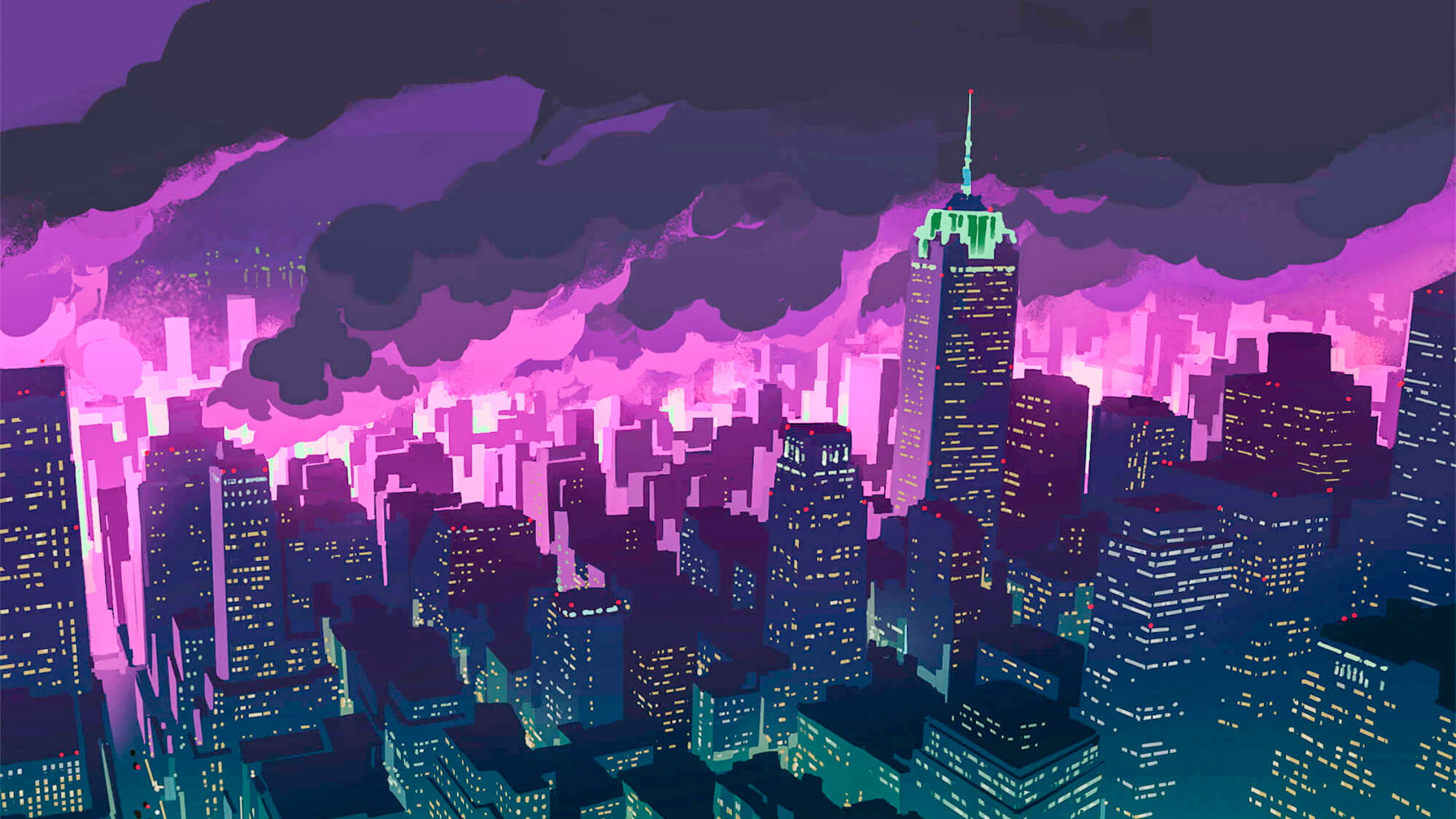 Wallpaper Anime, Promare, City, Night 2254x1440 • Wallpaper For You