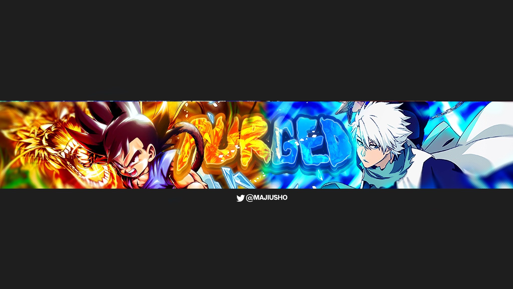 ✨Majiusho Banner For Would really appreciate a like or retweet! #anime #gfx #gfxeditor #commission #commissionopen #art #intro #outro #gaming #gamer #demonslayer #naruto #dragonball #editor #banner #animebanner