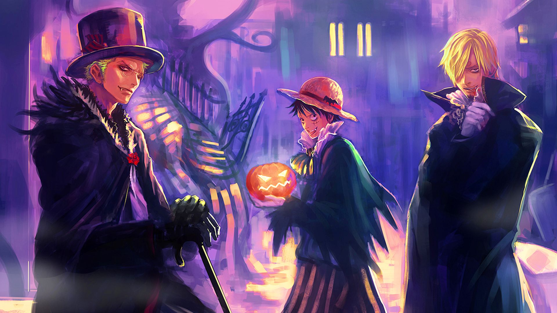 One Piece Halloween Wallpapers  Wallpaper Cave