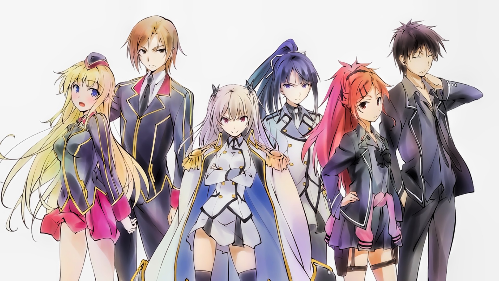 Qualidea Code, Suzaku Ichiya, Utara Kanaria, Tenkawa Maihime, Chigusa Asuha, Chigusa Kasumi, Rindō Hotaru, Anime girls, Anime boys Wallpaper HD / Desktop and Mobile Background