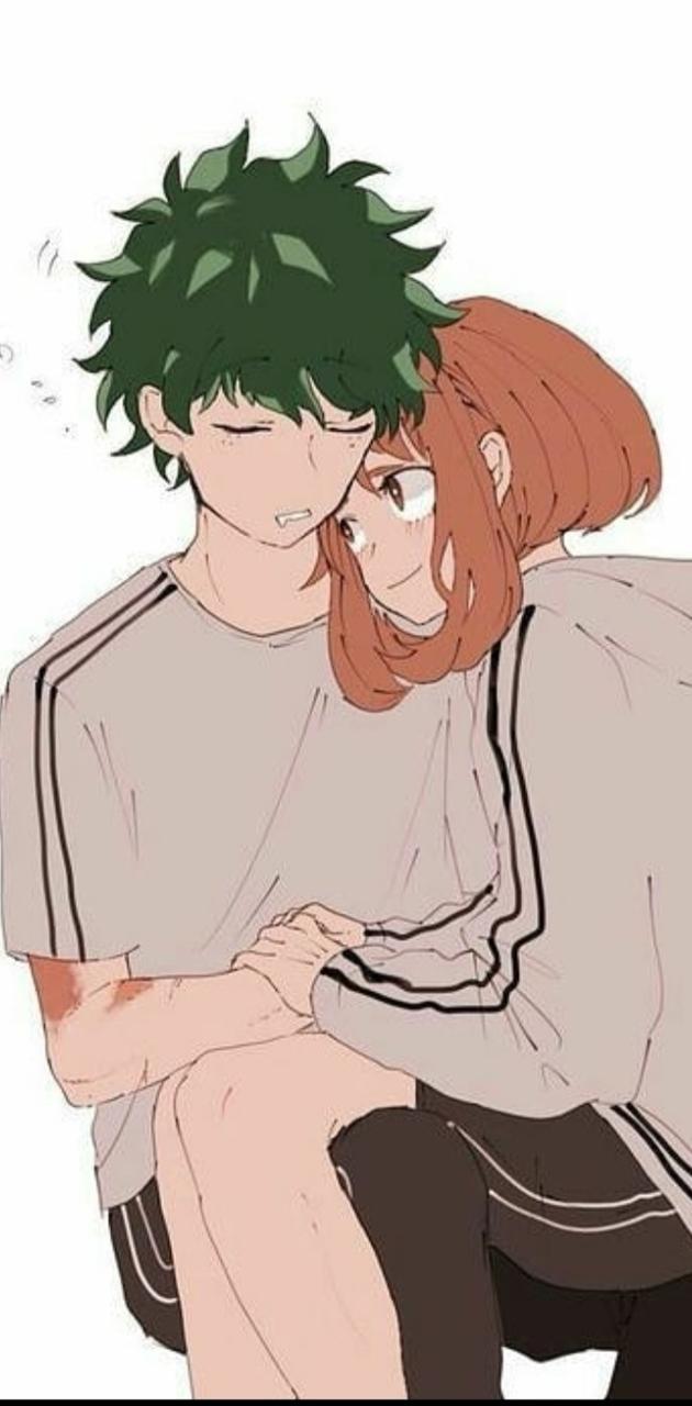 Deku X Ochako wallpaper