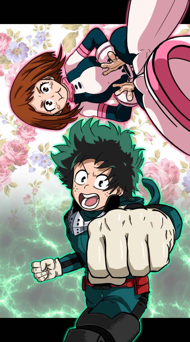 A Silly Deku Ochako Wallpaper(?), Hope