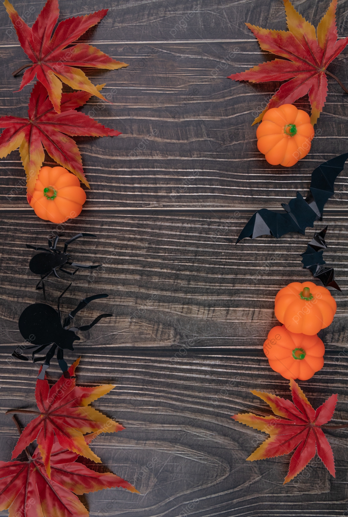Halloween Maple Pumpkin Holiday Wallpaper Background, Halloween, Maple Leaf, Pumpkin Background Image for Free Download