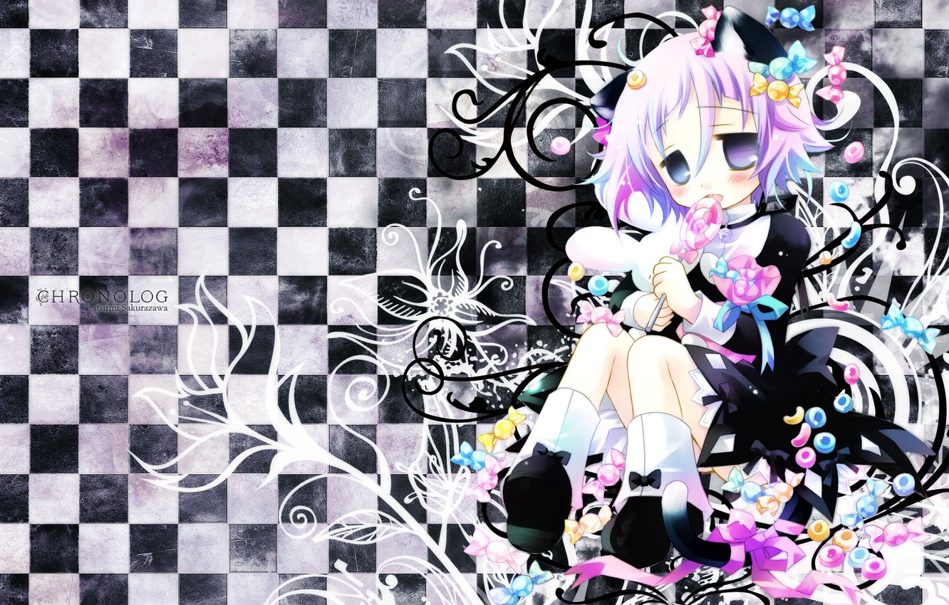 Wallpaper soul eater, soul eater, checkerboard, Ryo Hiiragi, chron, crona image for desktop, section прочее