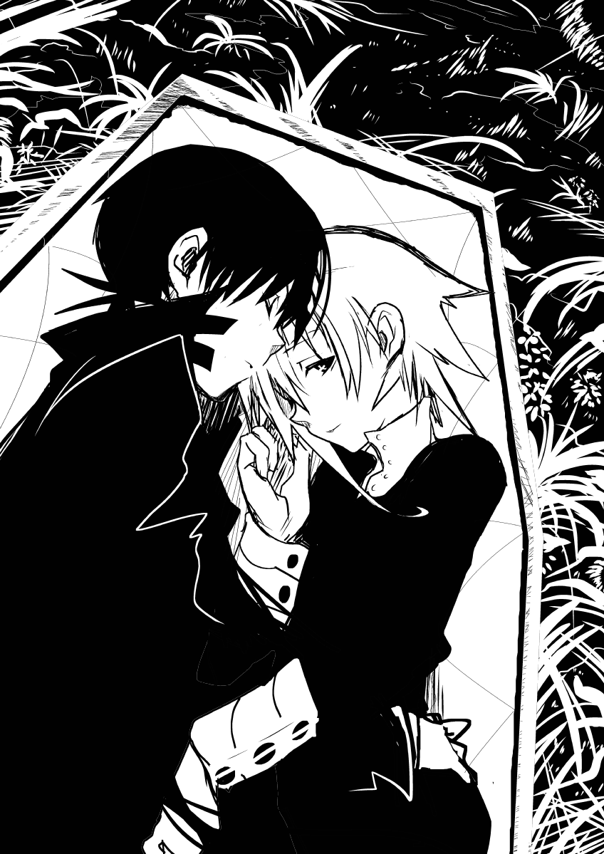 crona and death the kid (soul eater) drawn