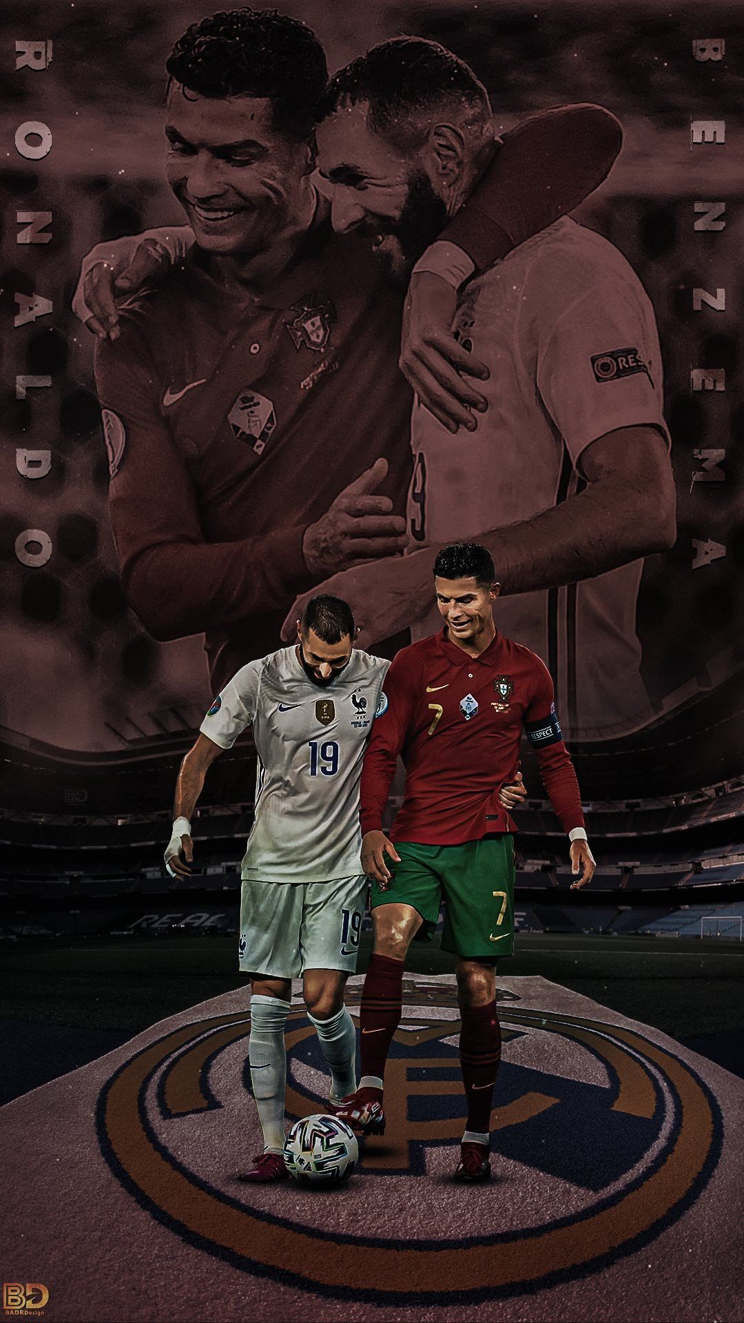 Ronaldo and Benzema. Cristiano ronaldo wallpaper, Ronaldo wallpaper, Ronaldo football