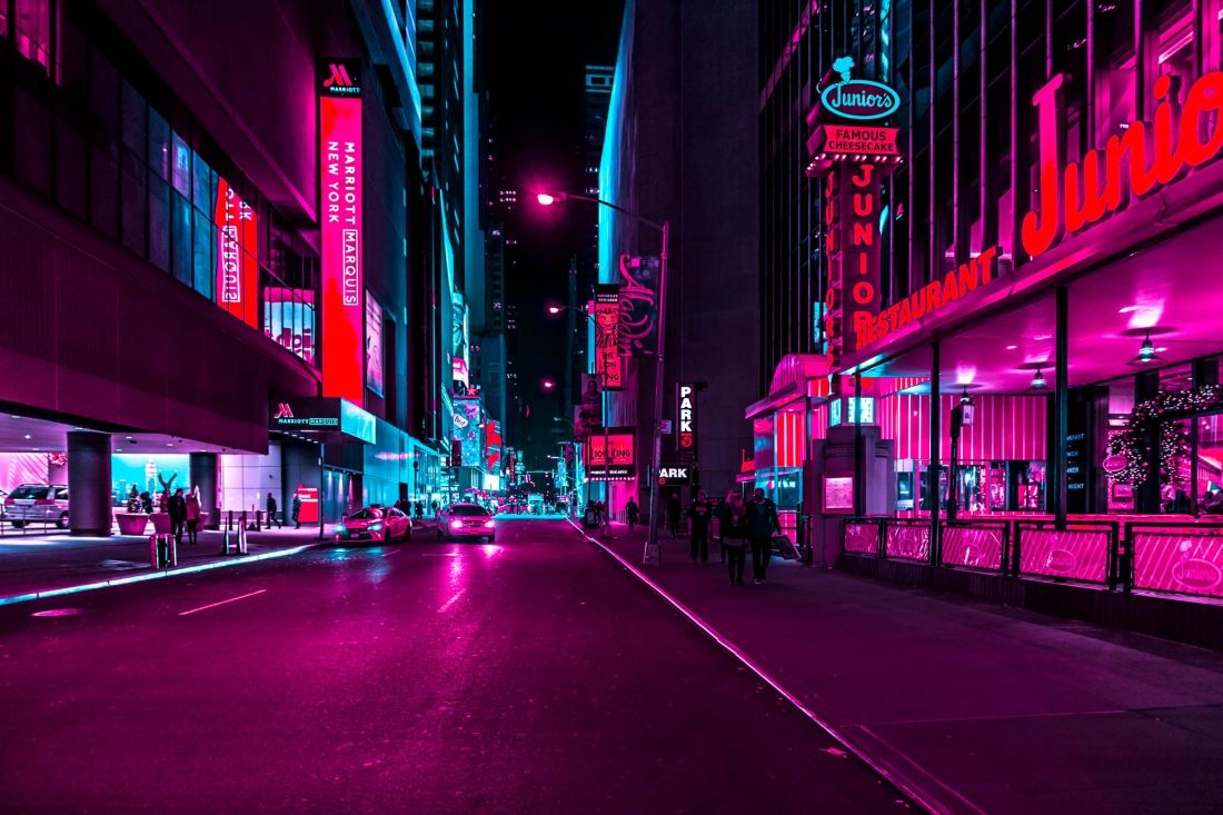 New York Glow: satisfying neon photography series of the Big Apple at night. Neon photography, Neon background, Neon noir
