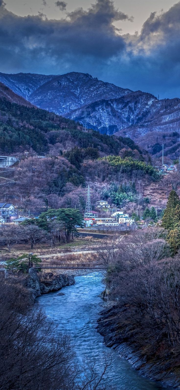 Mountain village in Japan. iPhone wallpaper, iPhone wallpaper ocean, Wallpaper