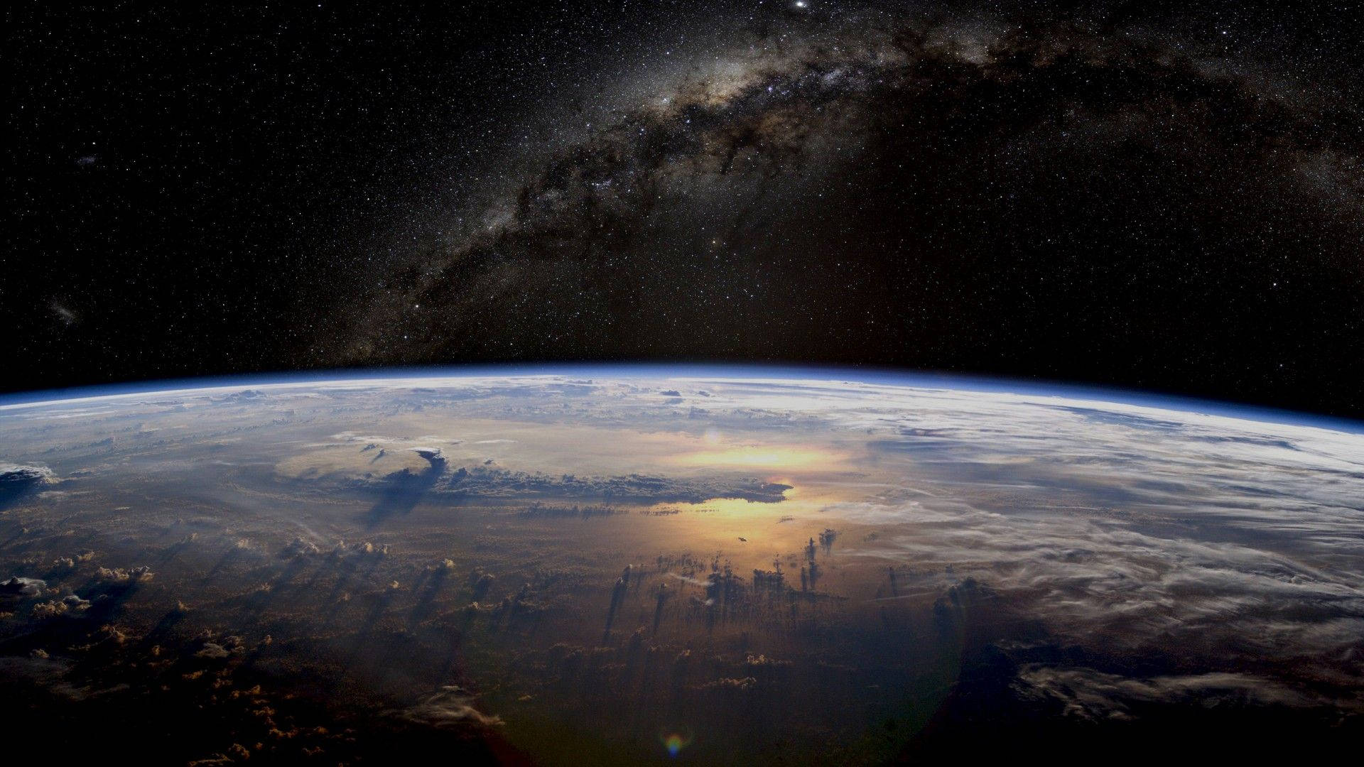 Download Galaxy As Seen Through Earth Wallpaper
