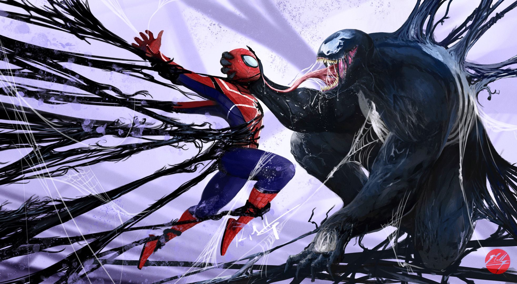 Venom Spider Man Desktop Wallpaper