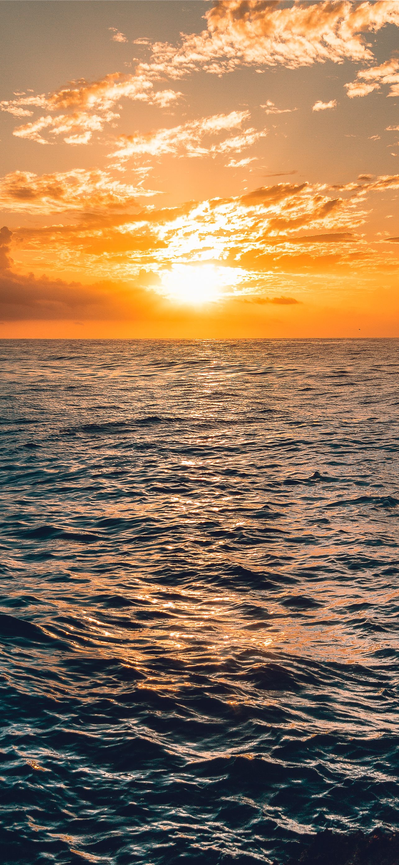 Sea Under Clear Blue Sky Sun Rise Image HD HD Tip iPhone Wallpaper Free Download