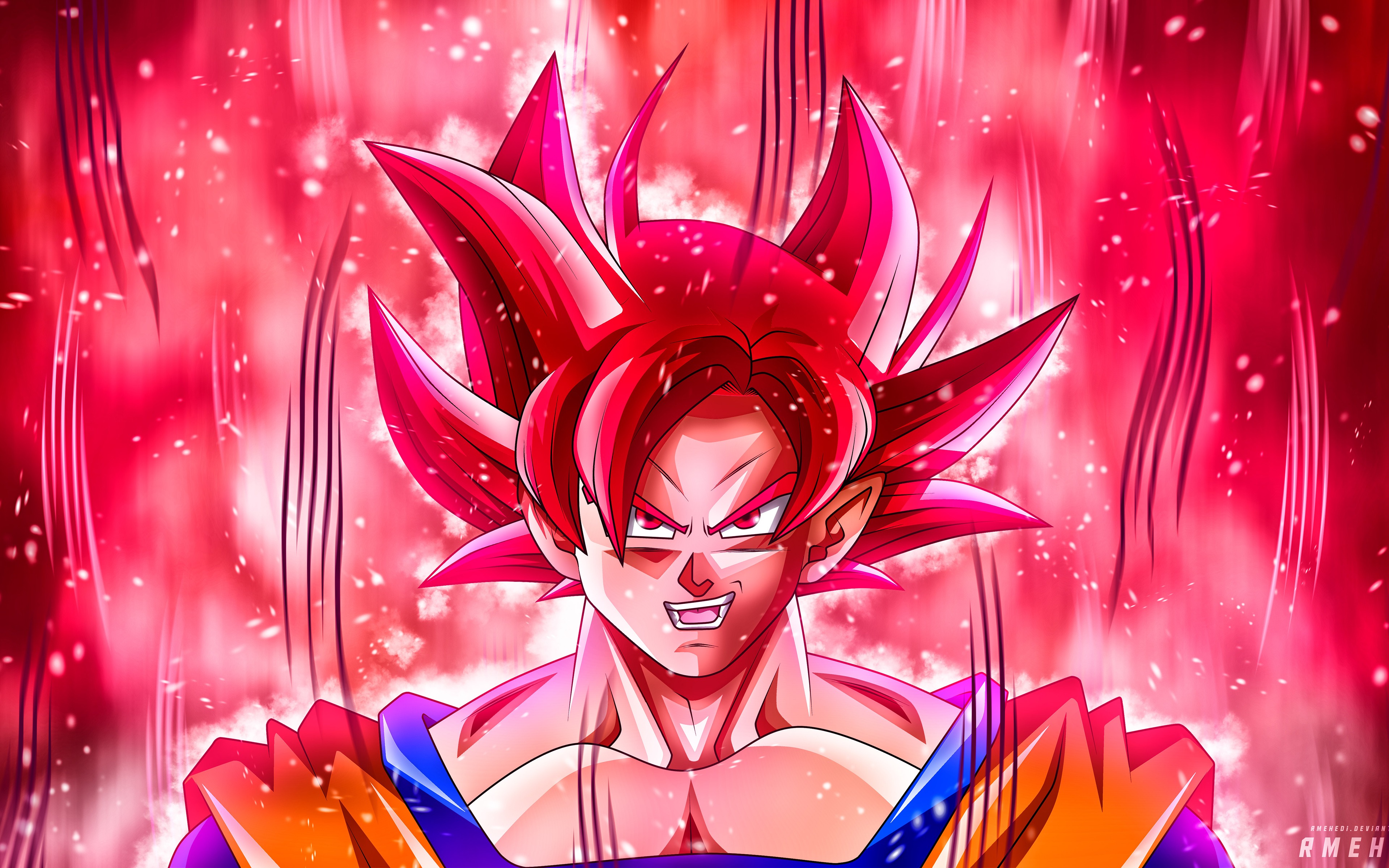 Angry flame Son Goku Dragon Ball Super 4K HD