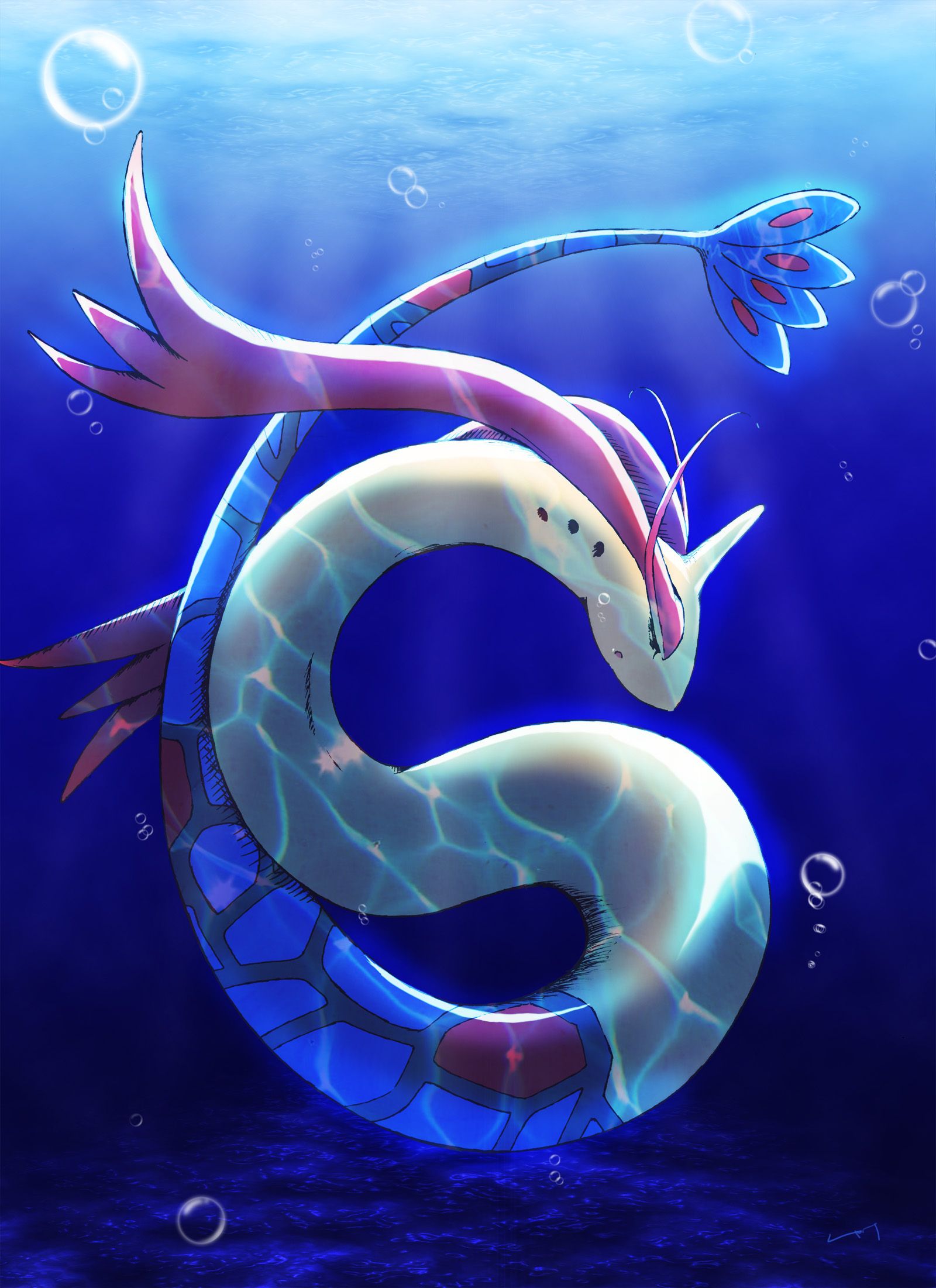 Milotic/. Fullsize Image (1600x2202). Pokemon, Pokemon art, Pokemon background