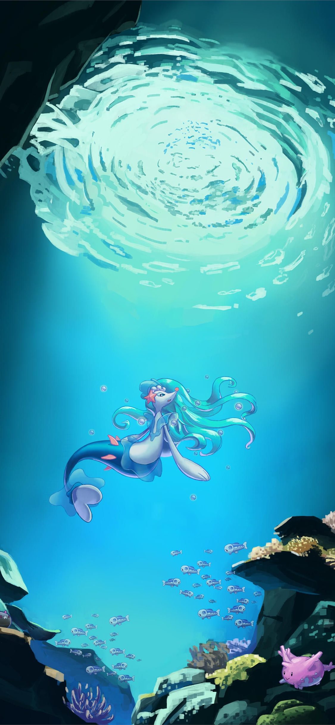 milotic HD iPhone Wallpaper Free Download