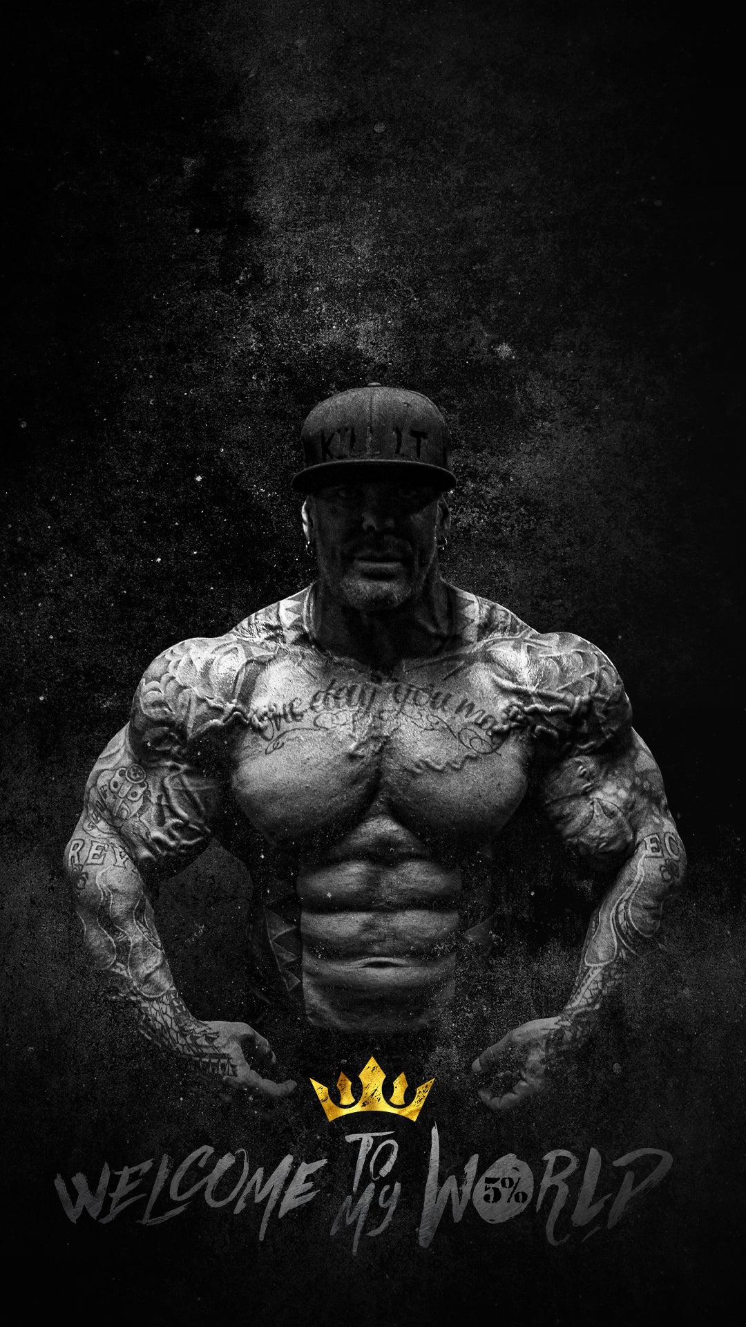 Desktop, Tablet & Mobile Phone Wallpaper and Video Call Background of Rich Piana and the 5% Mentality