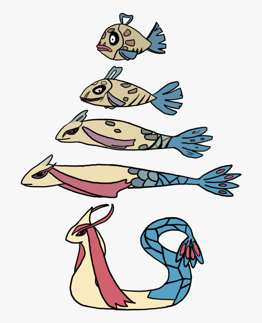 Pokemon Feebas To Milotic By Mariannefosho Pokemon Feebas To Milotic, HD Png Download, Transparent Png Image