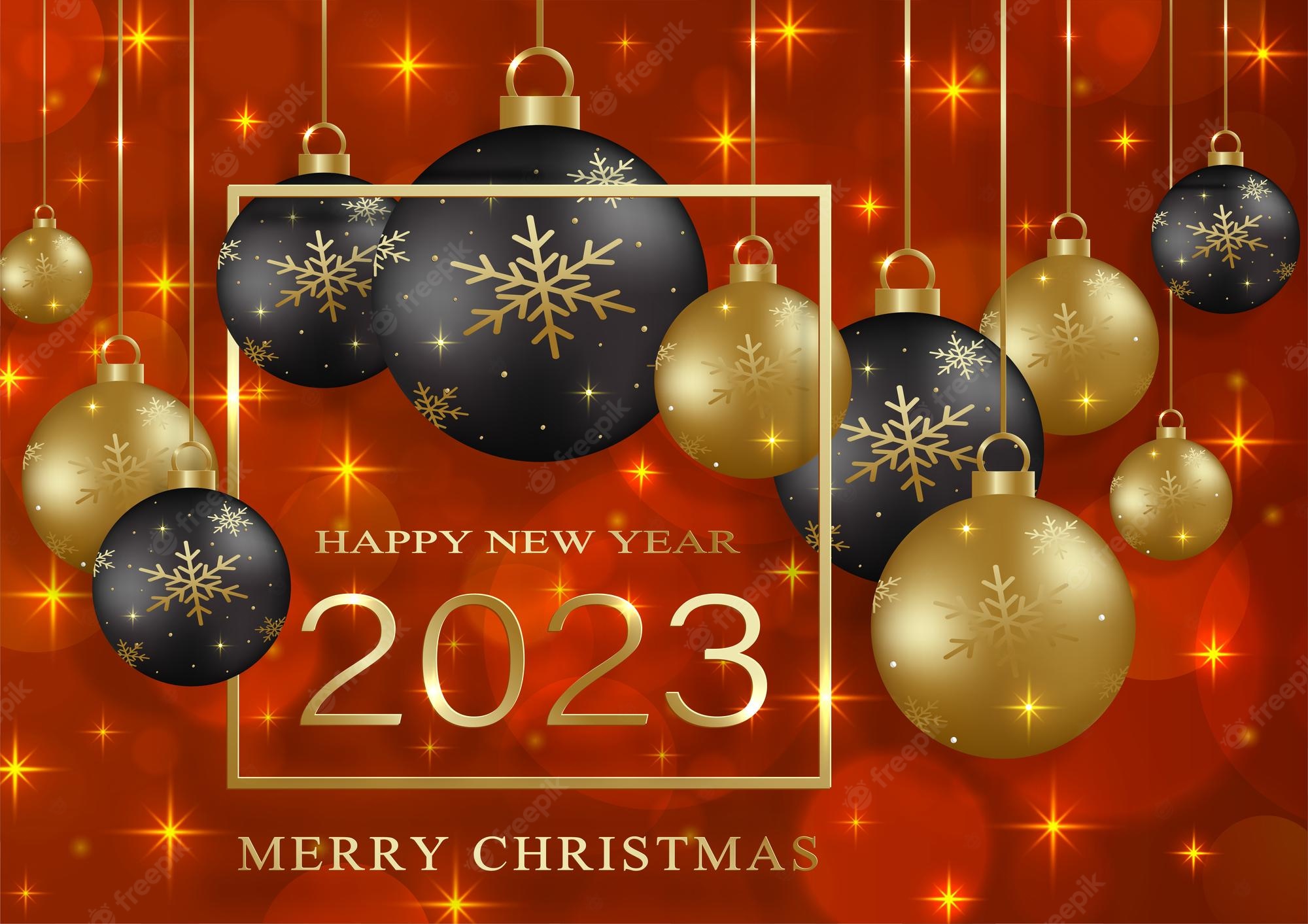 Merry Christmas And A Happy New Year 2023 Wallpapers Wallpaper Cave