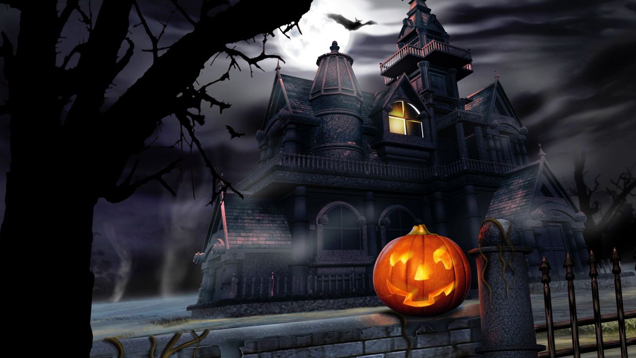 Free Halloween Animated Desktop Background wallpaper in 1280x720 resolution
