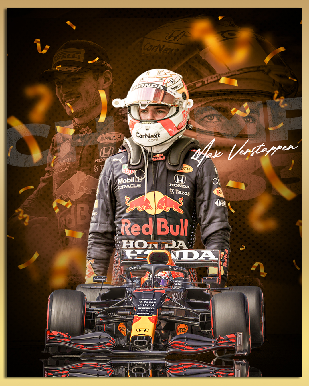 Max Verstappen Champion Wallpaper