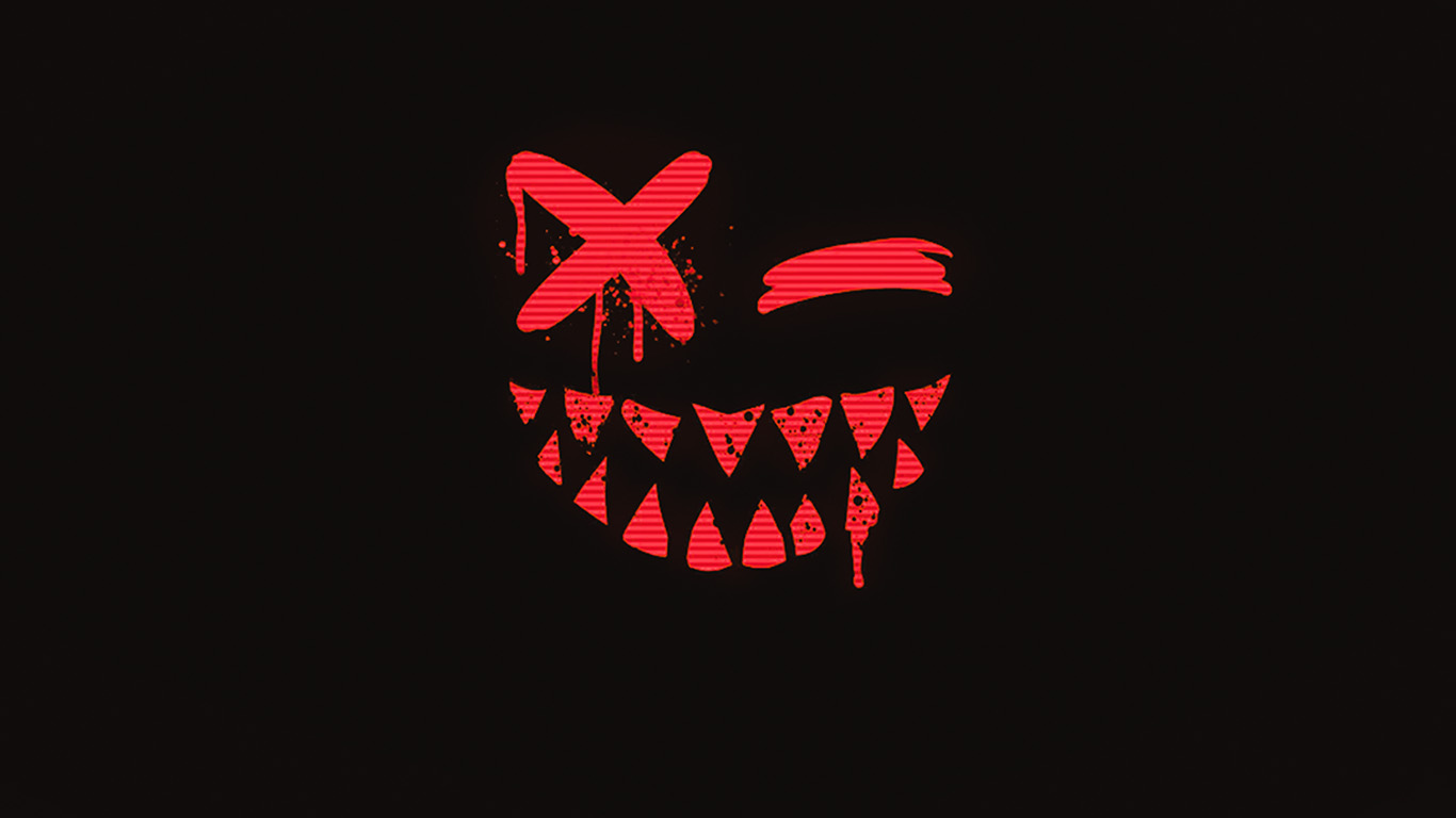 wallpaper for desktop, laptop. art smile dark horror face simple