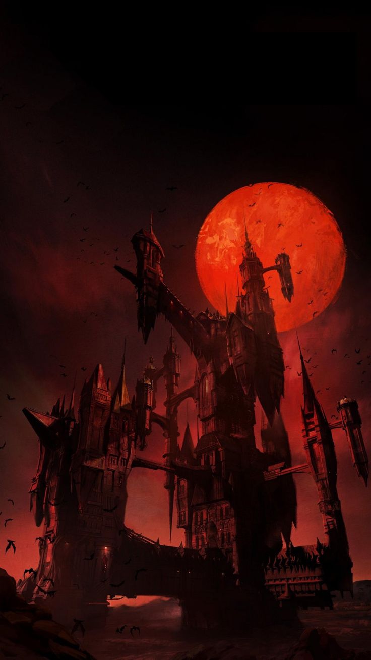 Dracula's Castle Castlevania. Anime background, Phone wallpaper, Dark castle