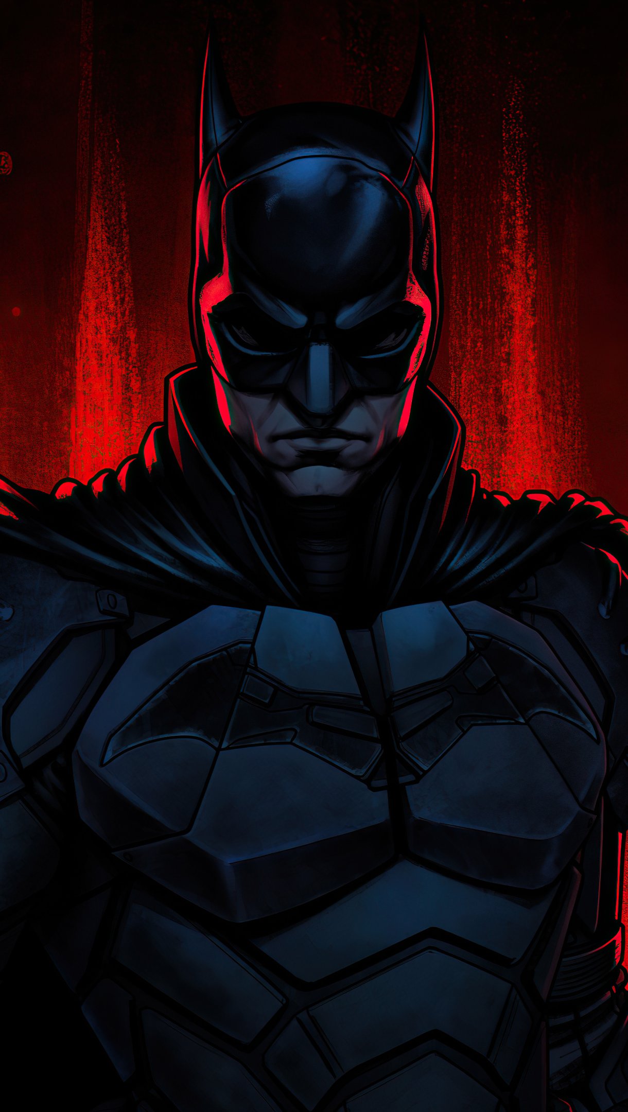 The Batman with red background Wallpaper 4k Ultra HD