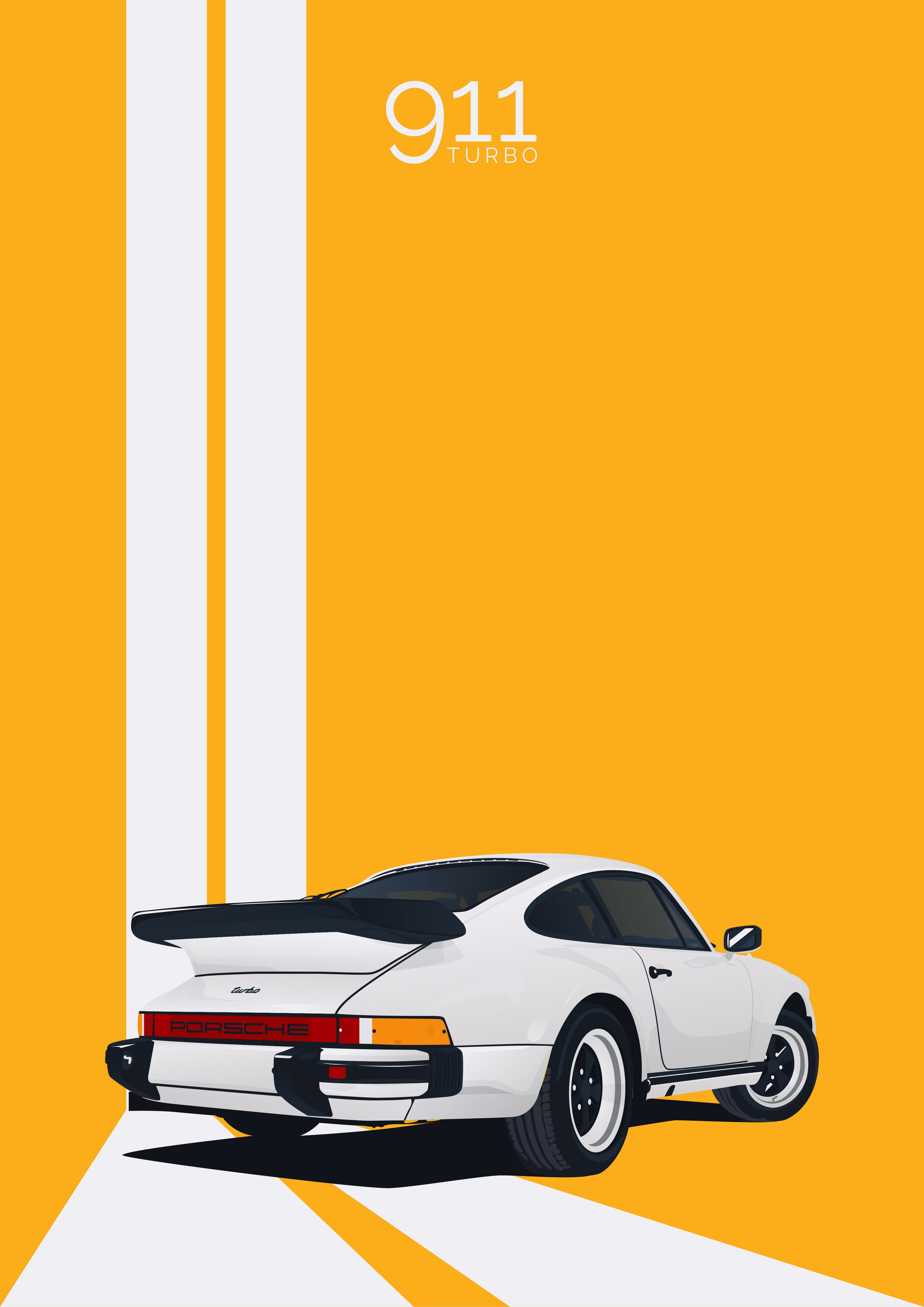 Negative space in this ad helps to draw attention to the porsche in the bottom. The vertical lines, which seem. Car advertising design, Art cars, Car illustration