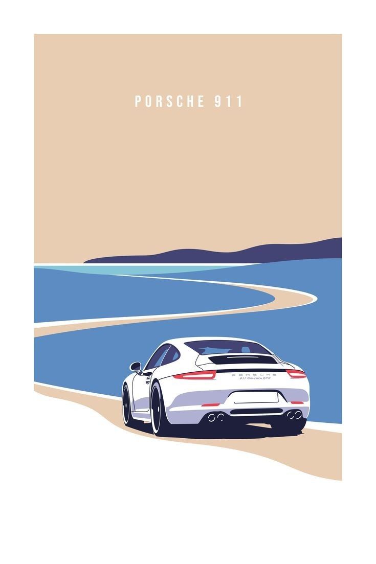 Porsche Gallery. Automotive artwork, Vw art, Car illustration