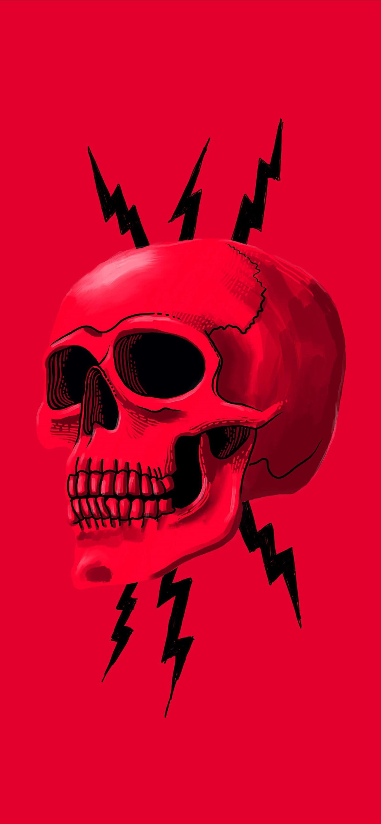 captain america red skull iPhone Wallpaper Free Download